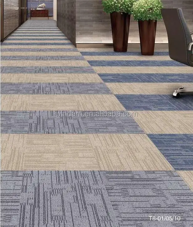 
 Рекламная Коммерческая ковровая плитка серии T8 100% PP с высоким ворсом  