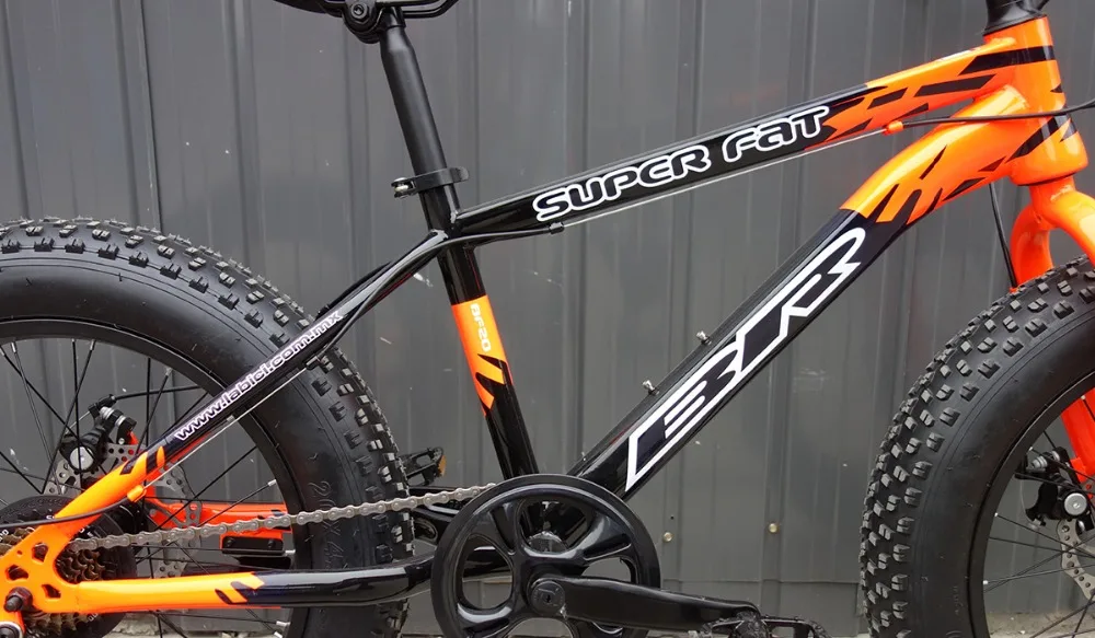 
Customized steel frame 20 wheel size 7 speed 4.0 tyres bicycle 