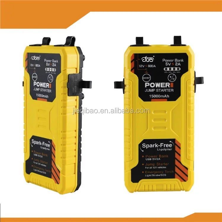 15000mAh Car Battery Charger Pack Jump Starter Multi Function Auto Emergency Power Bank for Starting Car Yellow red blue OEM