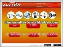 MILLER 3d wheel alignment machine price ,brand printer and computer,advanced camera(ML-3D-III)