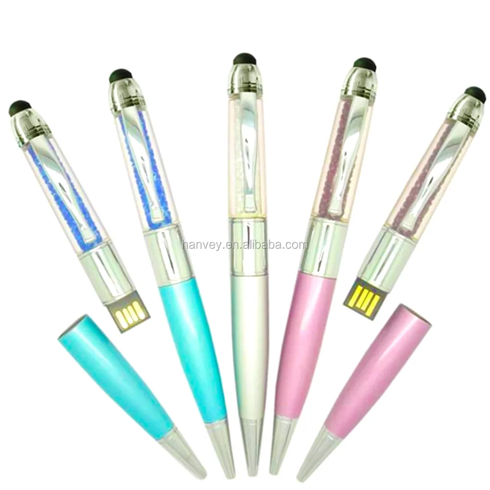 
 Цена по прейскуранту завода, оптовая продажа дешёво, акция, изготовленный на заказ HV-718A 3in1 16gb U кристалл USB флэш-диск ручка с стилус для сенсорного экрана, шариковая ручка, usb Стик  