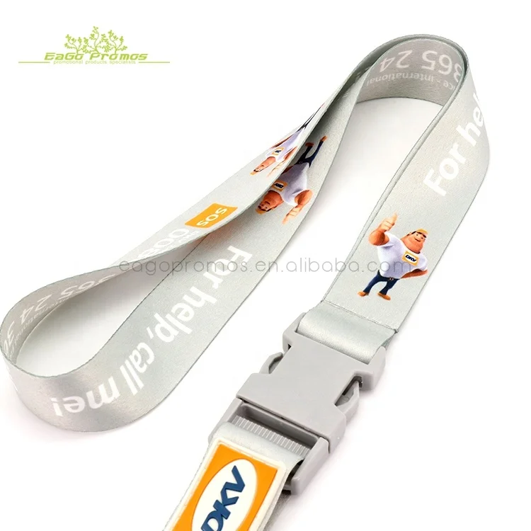 2022 2023 Wholesale Custom Dye Sublimation Printed Beer Holder Lanyard with lanyard safety breakaway buckles