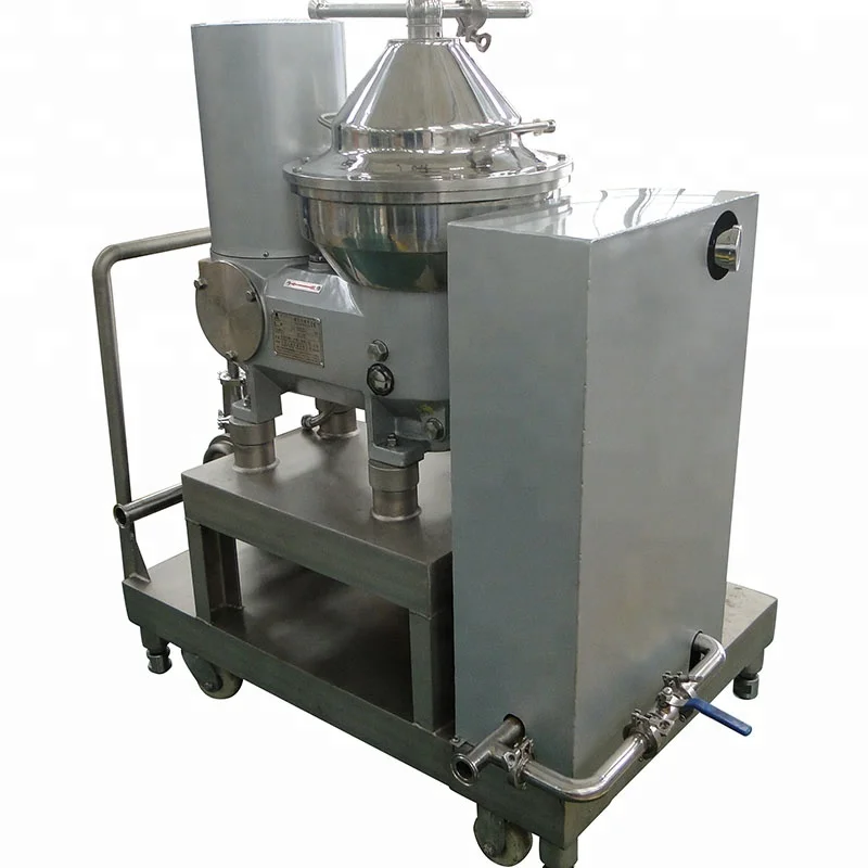 Disc electric 3 phase test milk water separator small with PLC control