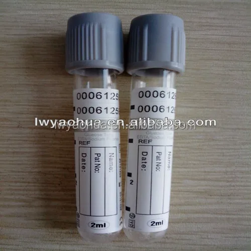 2ml sodium fluoride/EDTA-K2 glucose tube