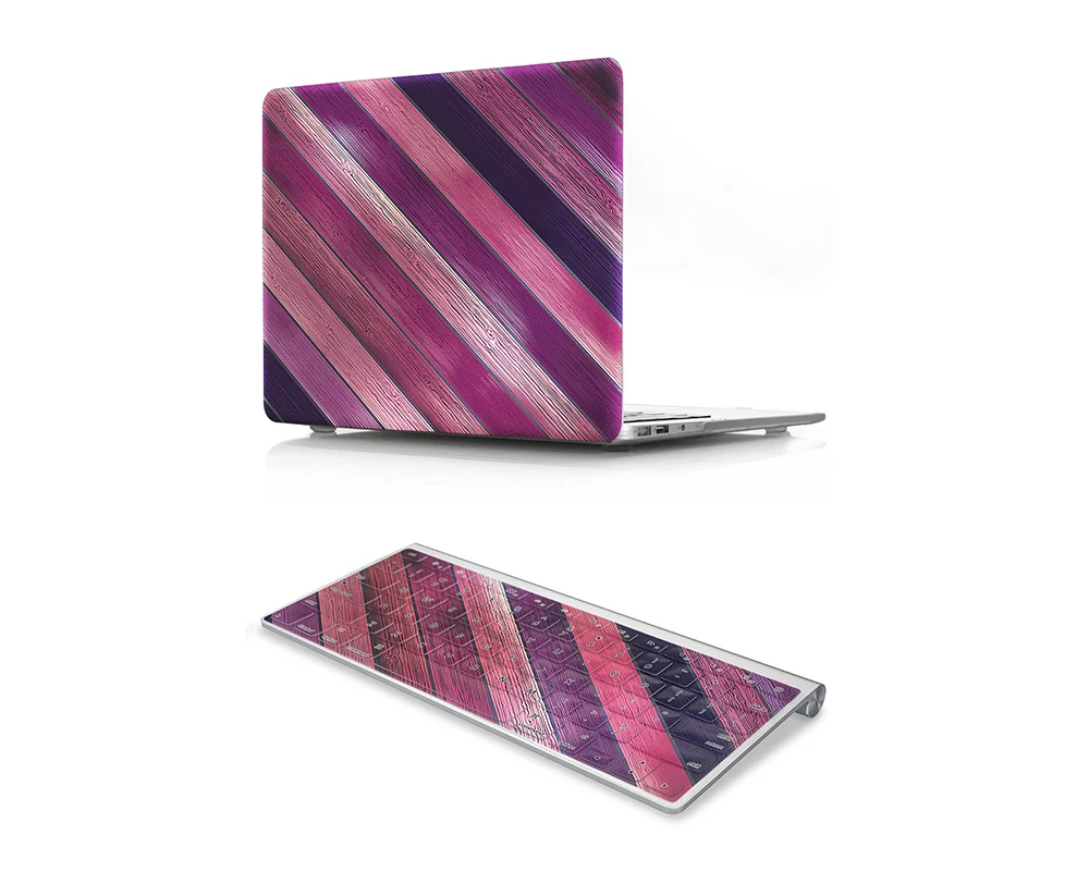 2 in1 wooden keyboard case laptop And  Keyboard Cover for macbook Air 13 15 16 A2179 M1 silicone laptop protective case