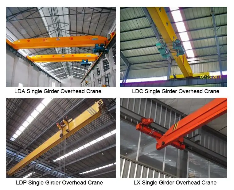 Workshop lifting equipment monorail overhead crane traveling crane with crane warning light