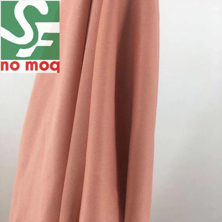 
Textile plain dyed 75D DTY jersey 100% polyester interlock knitted fabric 