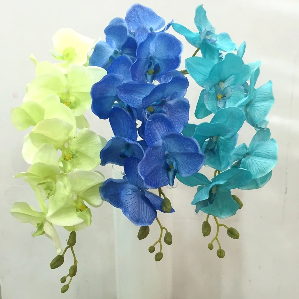 
artificial Phalaenopsis factory direct 8 oil painting Phalaenopsis flower wedding flower props flower wholesa 