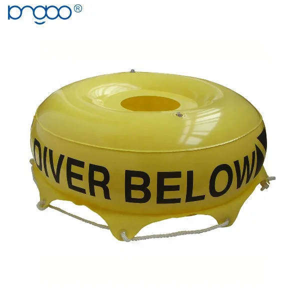 Inflatable Yellow Color Boia Mergulho Diving Float Buoy