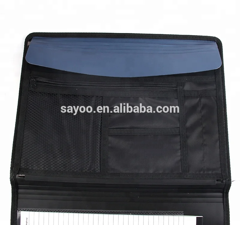 
Office PP file box A4 expanding file pockets with notebook 