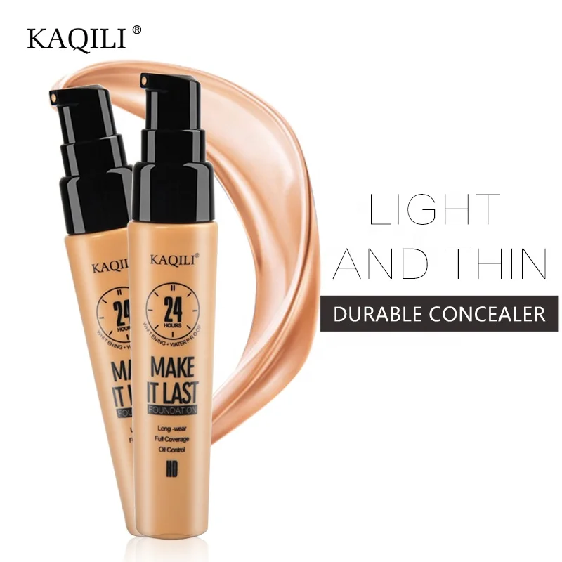 Kaqili Oem professional full coverage waterproof liquid makeup foundation private label liquid BB cream