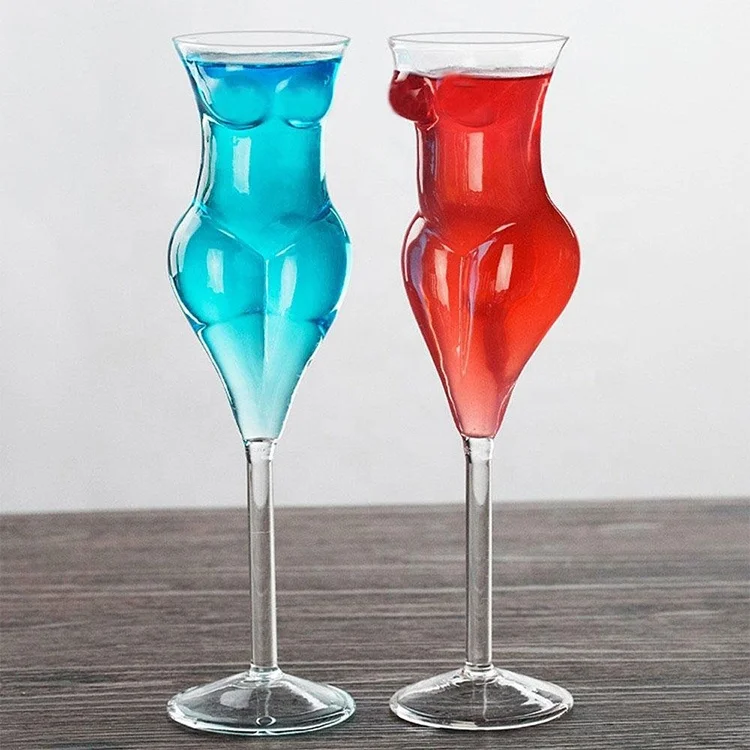 Lady Body shape cheap glassware wine glasses wholesale 250ml sexy wine tasting glasses goblet