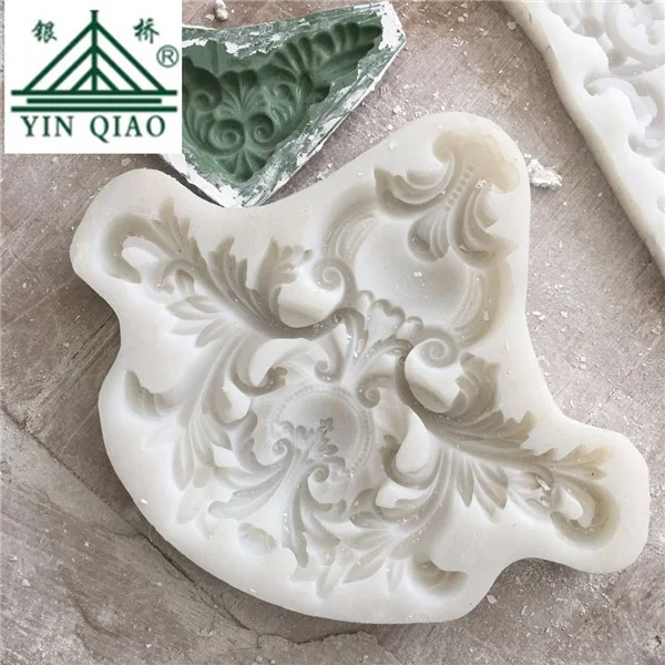 Silicone Rubber Plastic Mould For Gypsum Cornice Plaster Crown Moulding