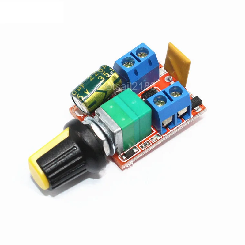 5A 90W Mini PWM DC Motor Speed control Controller switch Module LED Dimmer 6V 12V 24V 3V-35V