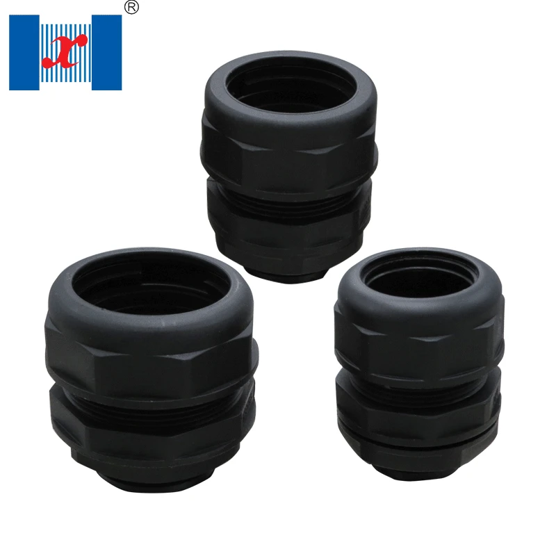 M PG G Thread waterproof cable gland Nylon Flexible Conduit Fitting M12 from hongxiang