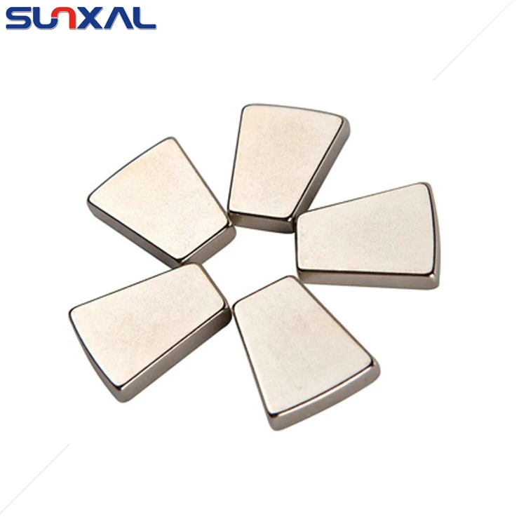 
N42 Strong Trapezoid Neodymium Magnet For Wind Turbine Generators 