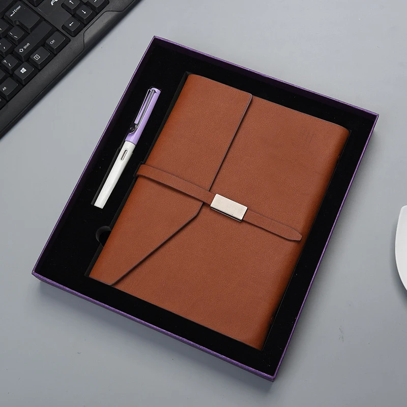 Business PU notebook gift set with pen & notebook gift set