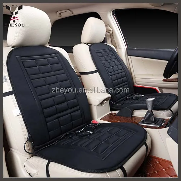 
 Черная теплая Автомобильная подушка на сиденье 12 В  