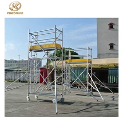 Portable aluminium scaffold stair mobile tower