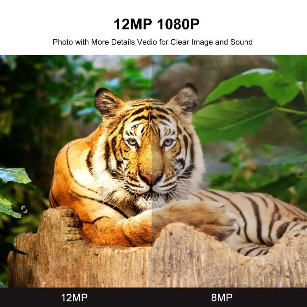 Competitive 12MP 1080HD Trail Camera Night Vision with Upgrade Waterproof Design 27Pcs IR LEDs No Glow for Wildlife