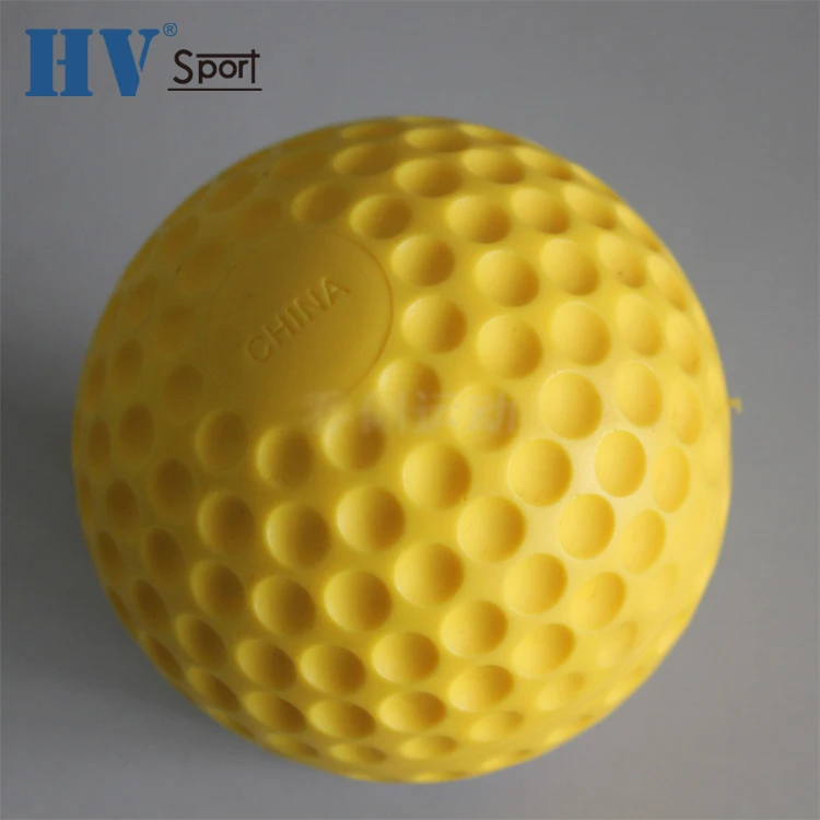 9 and 12inch Yellow Dimple Training Pitching Machine Softball Factory Direct Sale Baseball Ball