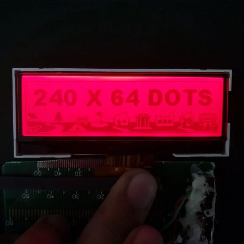 Shenzhen lcd manufacturer Customize 240x64 graphic lcd display screen RGB backlight