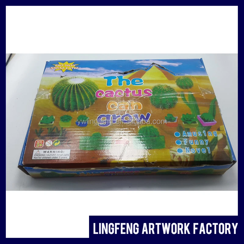 
LF-012 linkfun EVA growing cactus shape yiwu toys factory cactus toy 
