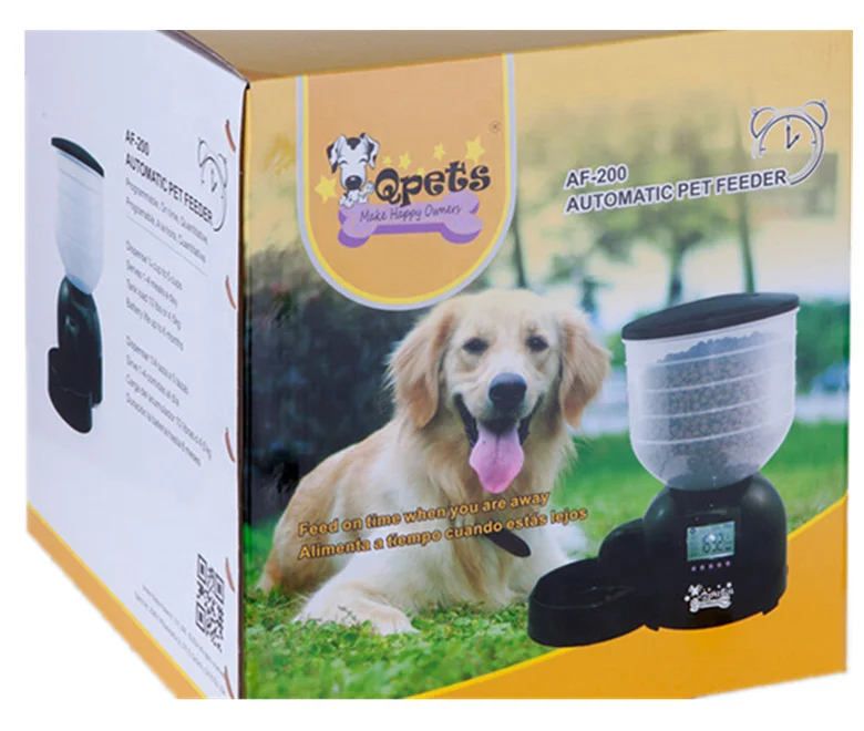 Can record for 10 seconds, play for 10 seconds large Automatic Dog Feeder With Pet Feeder and 4Days Auto Pet Feeder
