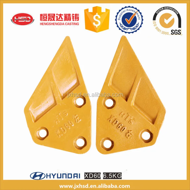 R60 excavator bucket side cutter for hyundai excavator buckets cutting blade