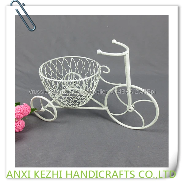 KZ160046 Древний Кованого Железа Велосипедов Рп, Цветочные Корзины