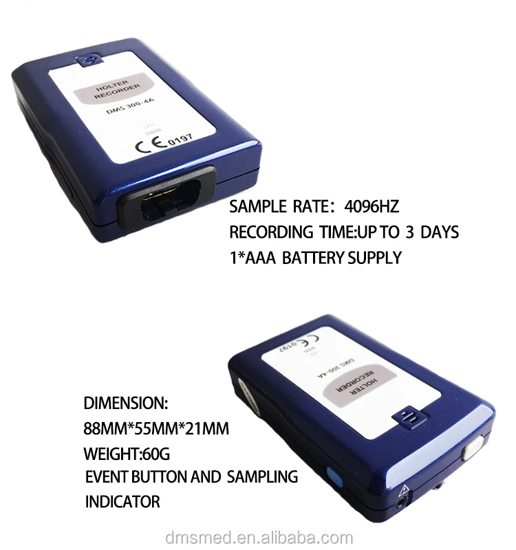 DMS ECG Holter For Heart Electrocardiogram 12 Lead 10 Electrodes Wtih CadioScan 12.Net Software