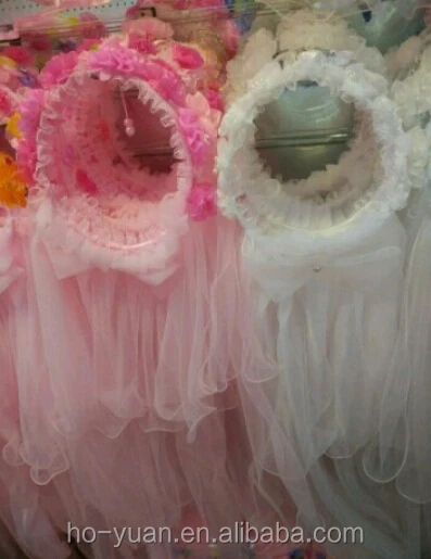 Girl Veil Garland Child Rosette Flower Headband Tiara Wedding Prom Headpiece