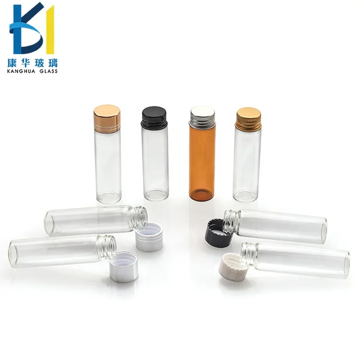 Тонкие формирующие Прозрачные Янтарные длинные стеклянные бутылки 20 мл