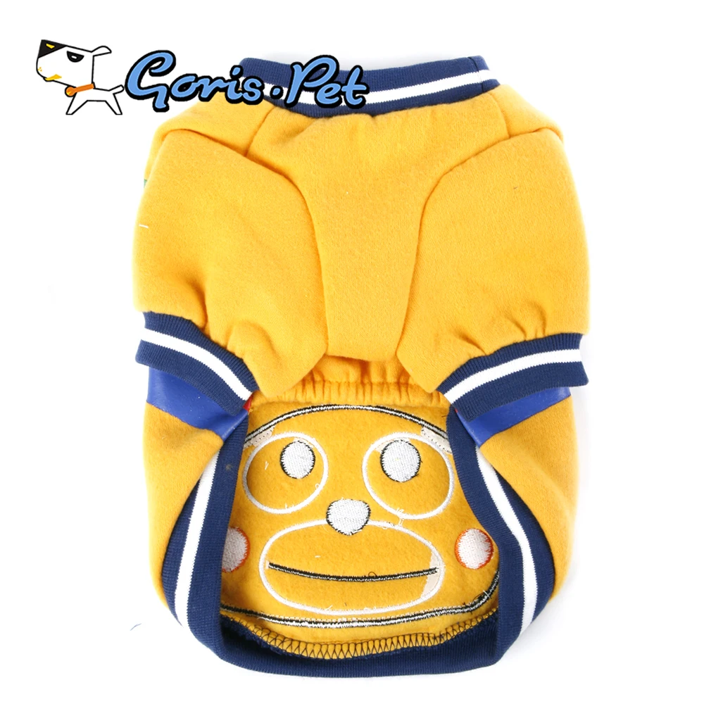 Cute Panda Bear Printed Fleece T-Shirt Colorful Spring Pet Clothes for Dogs XL Size Cartoon Style Apparel