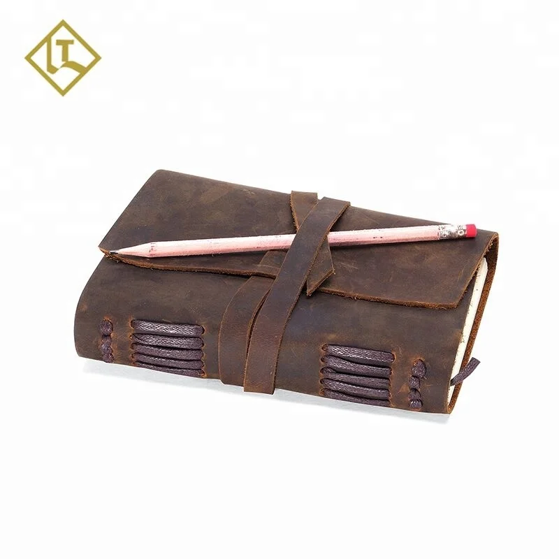 
Antique crazy horse diary genuine writing notepad handmade notebook leather bound notebook vintage leather journal 