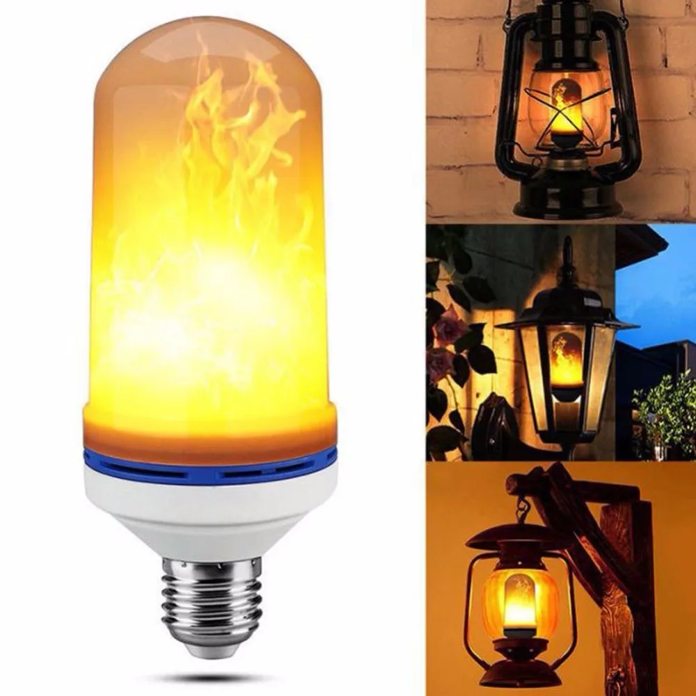 7W Creative Flickering Atmosphere Decorative Lamp LED Flame Effect Fire Light Bulbs
