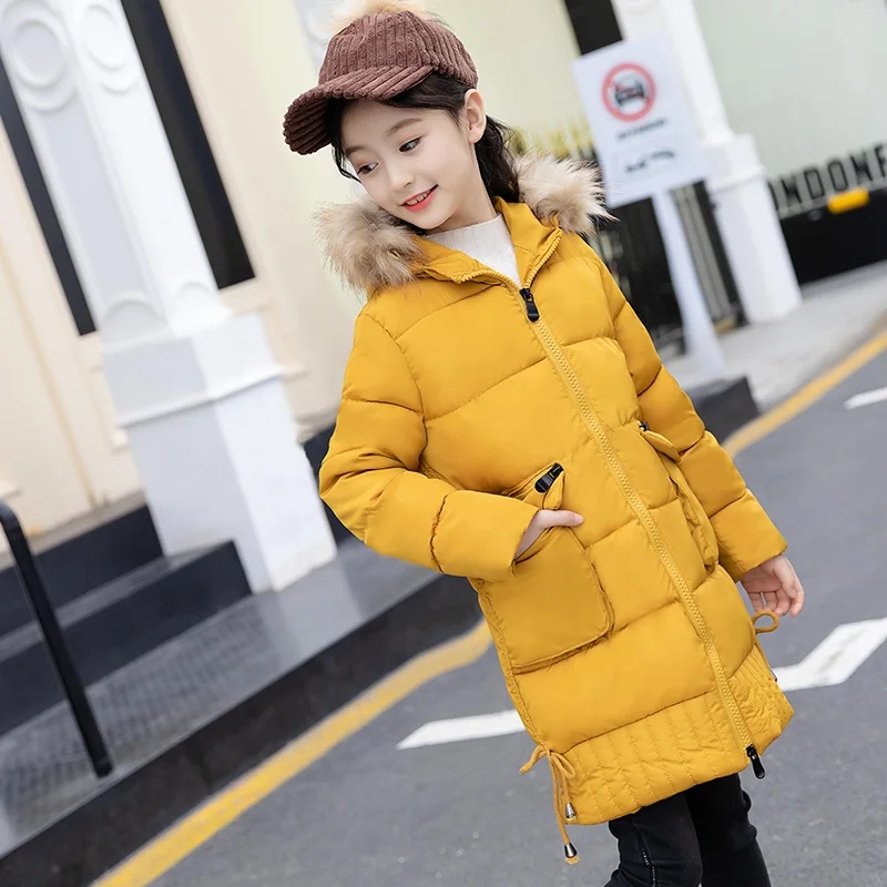 
2018 New product Long cute baby girl winter coat &kids winter clothes wholesale kids clothes 