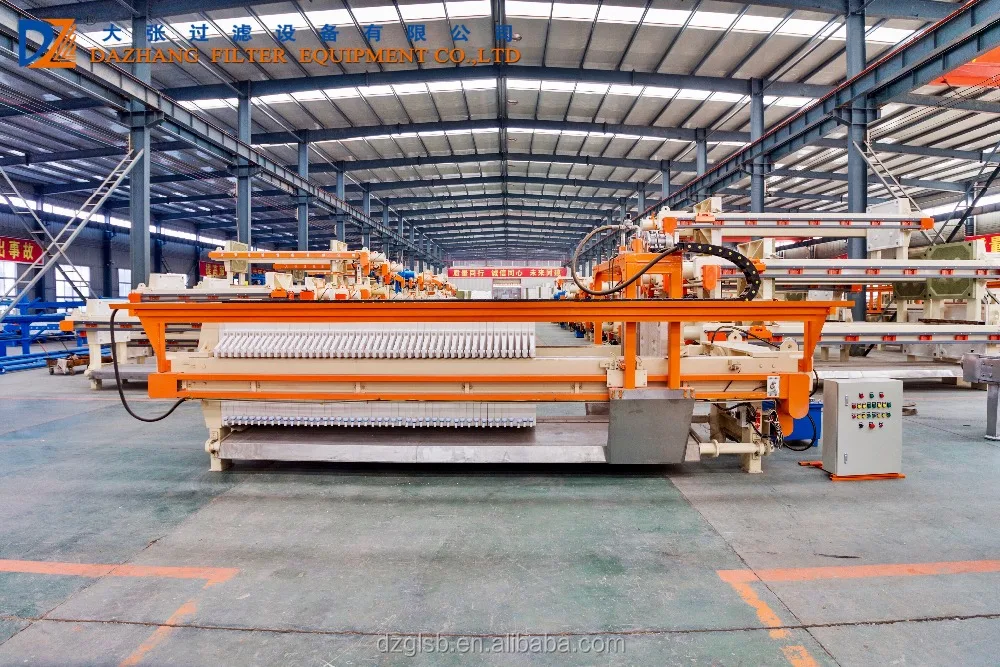 Automatic pp chamber membrane filter press machine for chemical industry