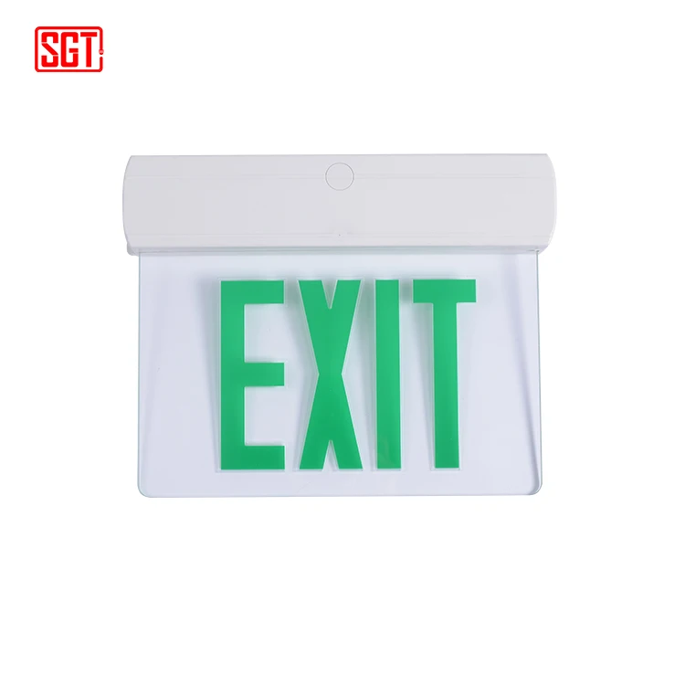 New design recessed emergency exit light led acrylic exit sign