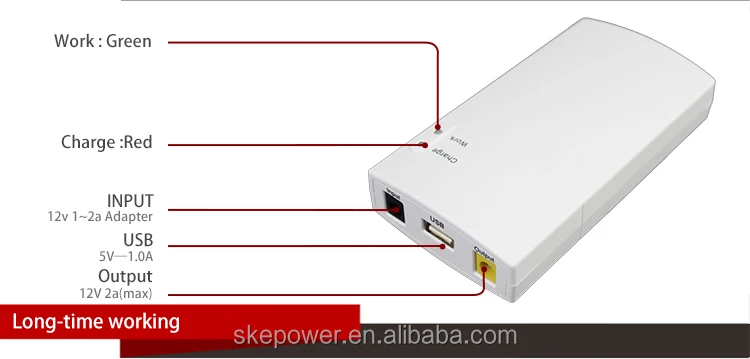  Резервный аккумулятор для Wi-Fi роутера Mini UPS 5 в 12