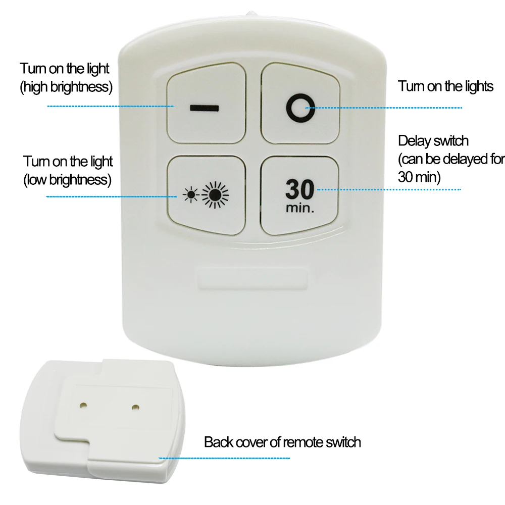 Wholesale battery powered led lights led night lamp with remote control for Emergency