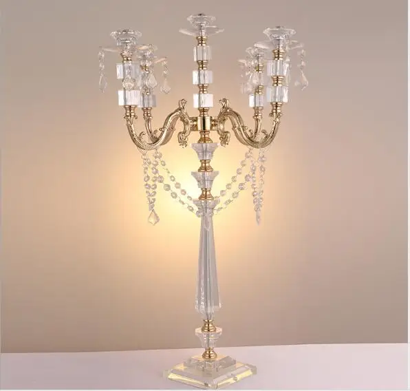 CRYSTAL CANDELABRA CENTERPIECE FOR WEDDING, WEDDING CRYSTAL CANDELABRA