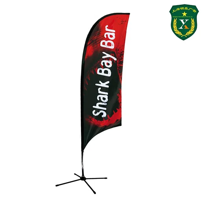 
UV waterproof custom outdoor banner knitted Flags &nbsp;&nbsp;Custom Outdoor advertising portable Beach Flag Banners