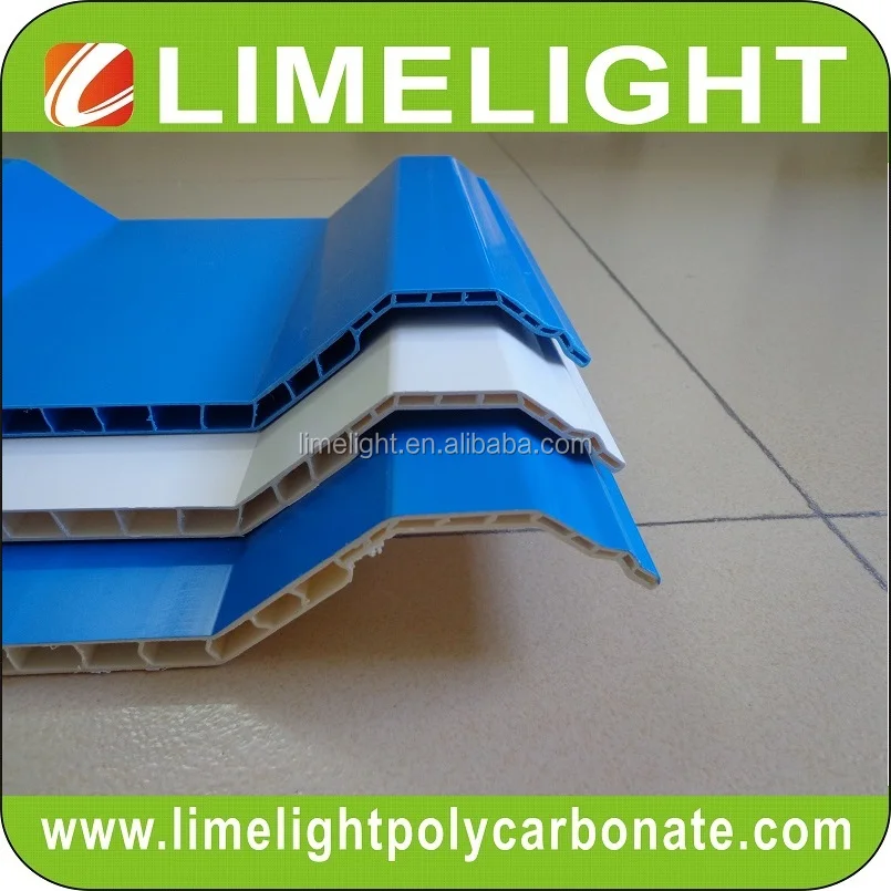 LIMELIGHT corrugated twinwall PVC roofing sheet