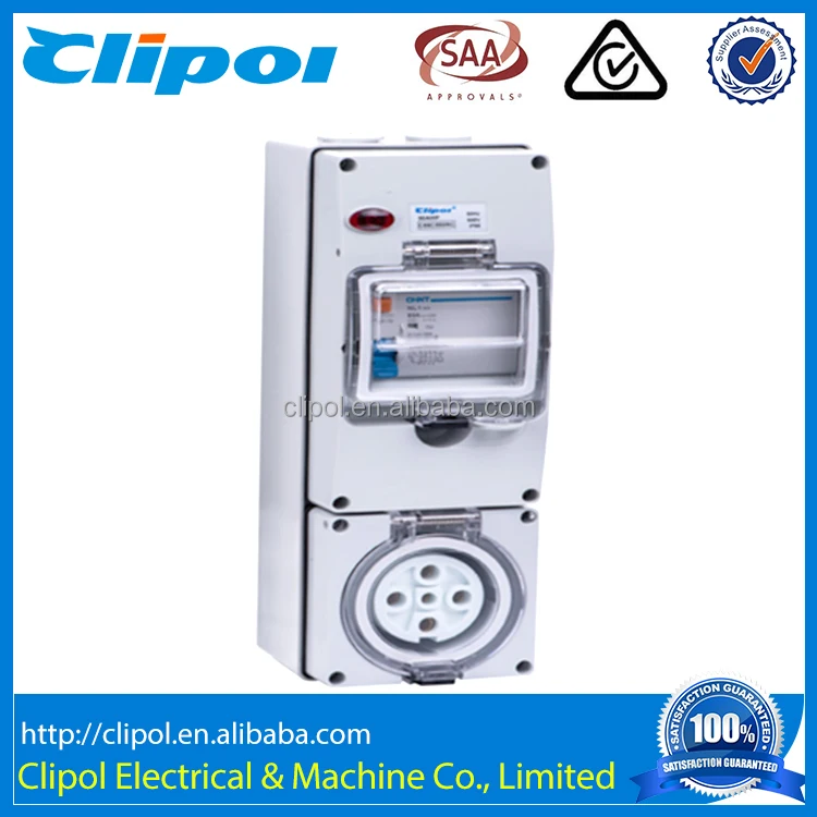 500 В 10A 5 pin Австралии промышленные розетки rcd защищены Outlet