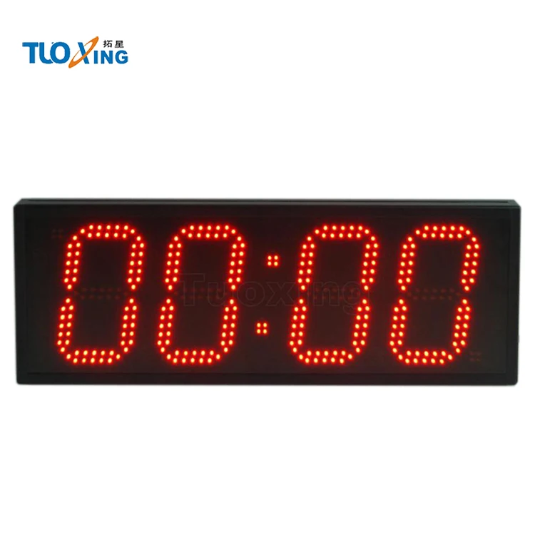 6 дюймов 4 цифры большие цифровые настенные часы большой Электрический промышленный