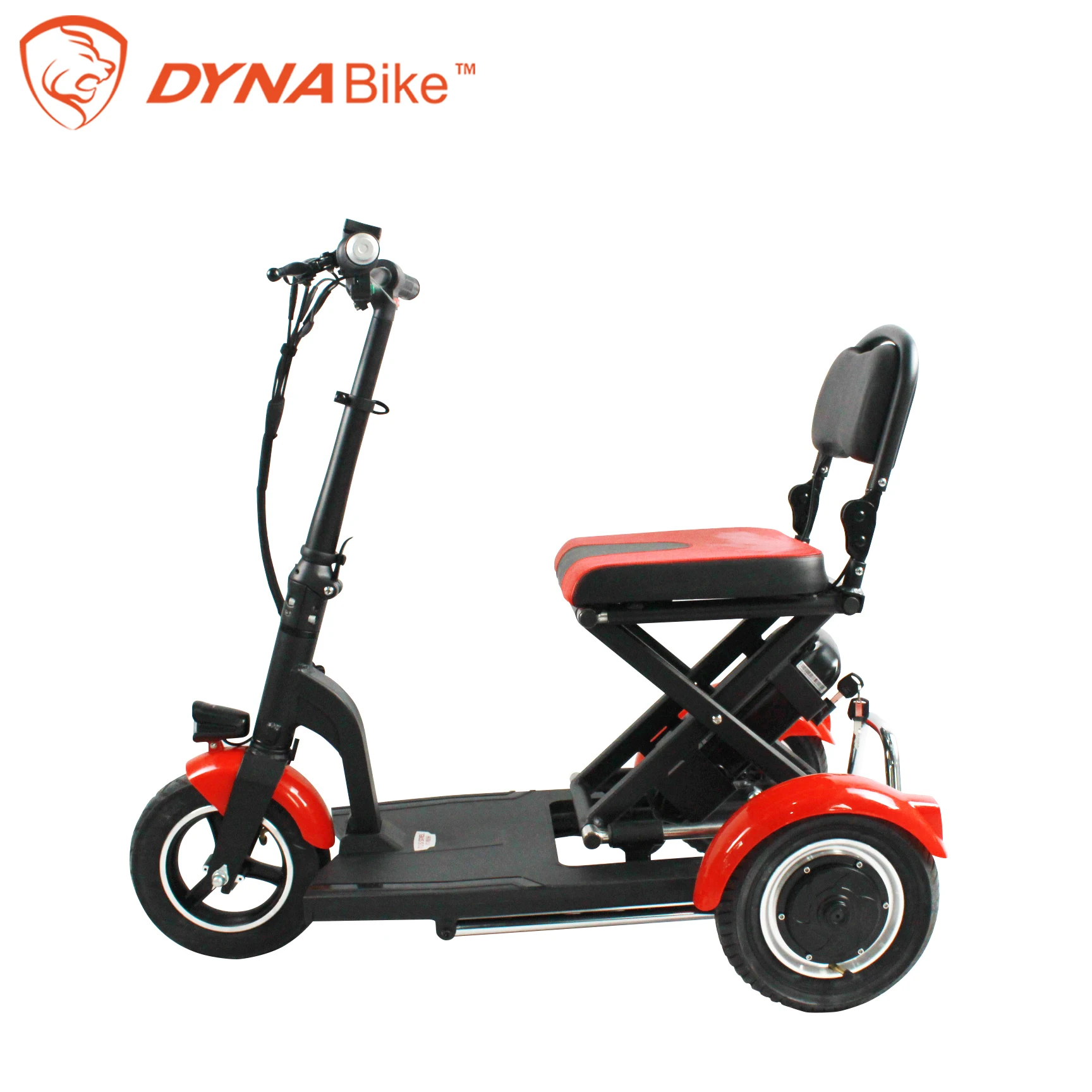 Safe Three Wheels Folding And Lightweight Electric Mobility Scooter For The Disabled