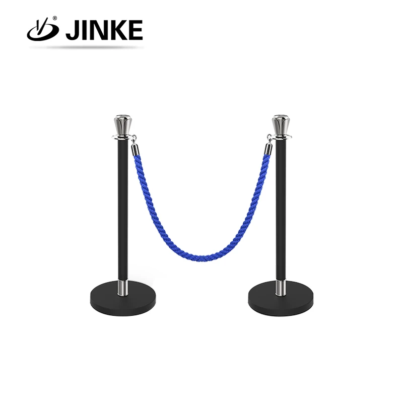 Stainless steel car show tiang antrian gold crown safety line divider railing stand queue barrier crowd control stanchion post