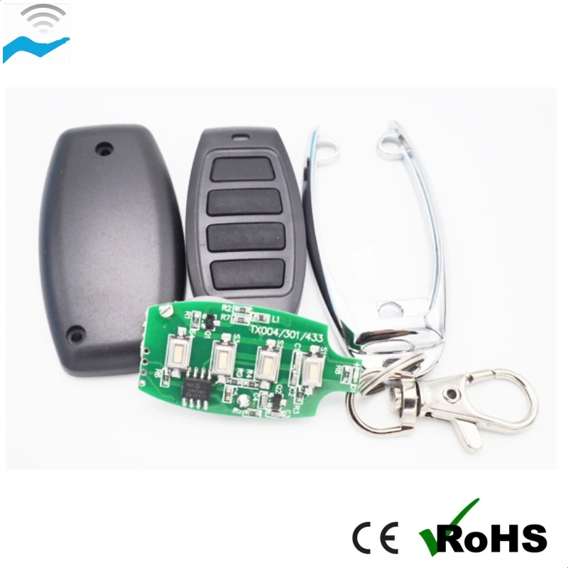 4 keys remote fixed code duplicator remotes for garage doors 433mhz