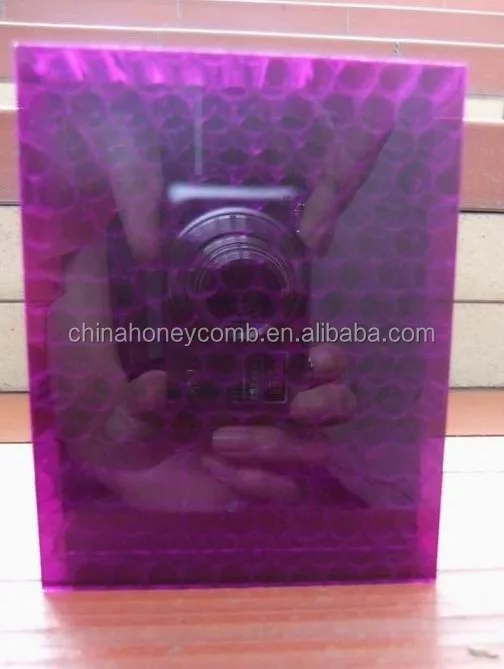 decorative Circular hole Polycarbonate honeycomb core plastic wall panel made in china